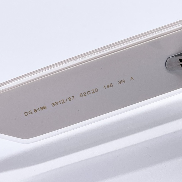 NEW DG6186 331287 SUNGLSSES DOLCE&GABBANA DG6186 3312/87 WHITE CAT EYE EYEWEAR - Picture 7 of 9